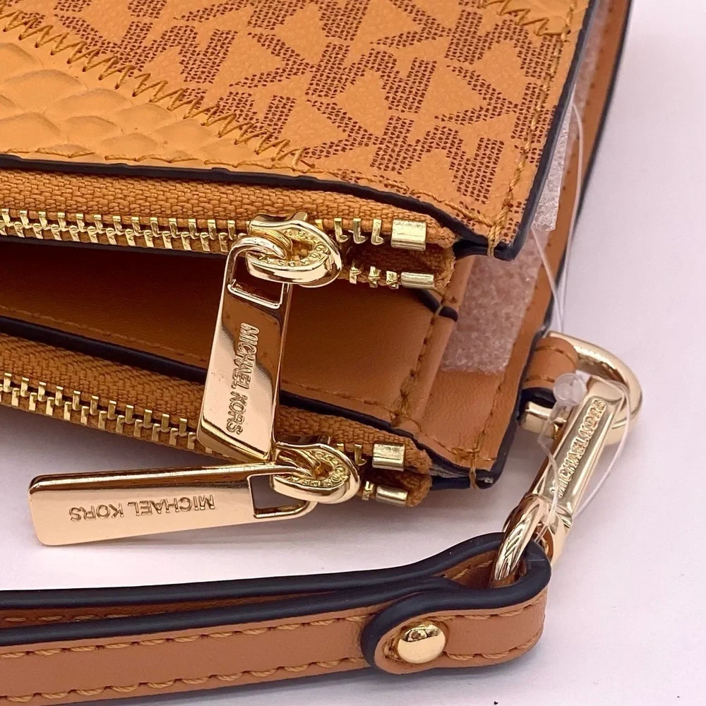 Michael Kors DoubleZip Wallet Wristlet Phone Case Cider Multi